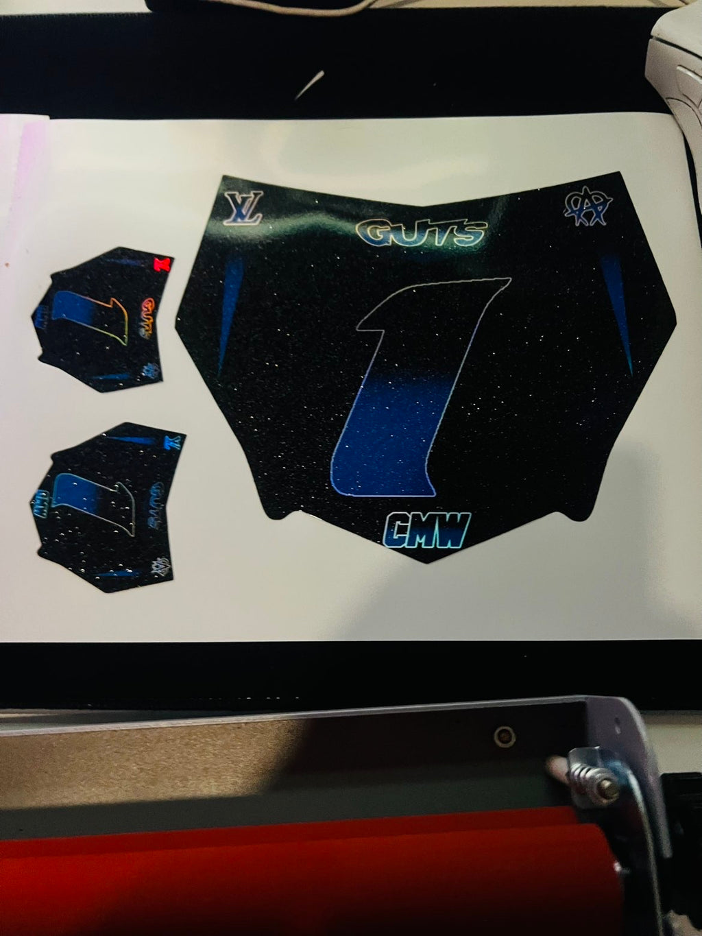 motocutz plate decal customize your own