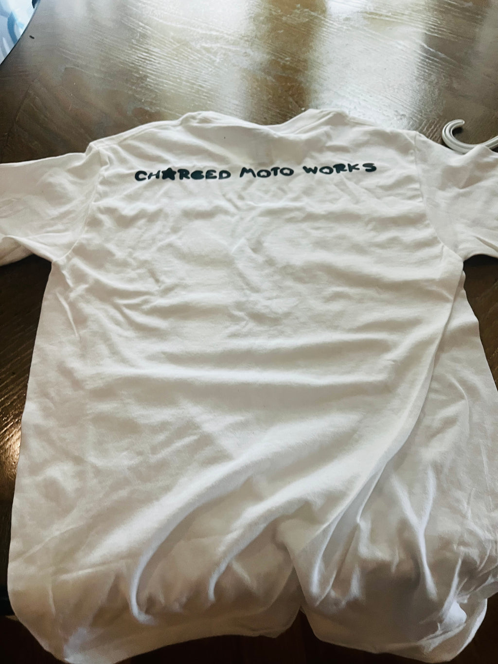 Charged moto works shirt